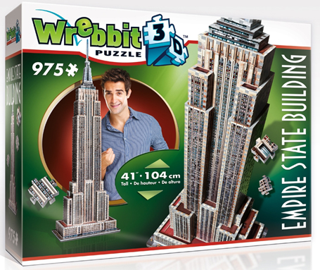 3D Jigsaw Puzzle - Empire State Building - Wrebbit