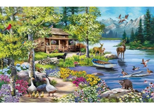 Wooden Jigsaw Puzzle - Mountain Retreat (944002)  - 250 Pieces Wentworth
