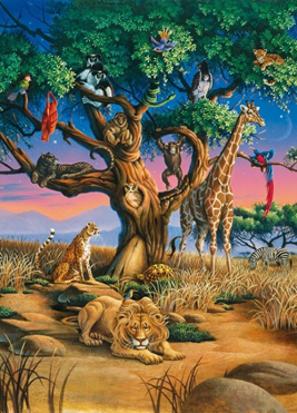 Jigsaw Puzzle - African Wildlife (#39233) - 1000 Pieces Clementoni