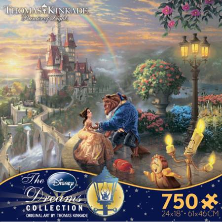 Thomas Kinkade Jigsaw Puzzle - Beauty and the Beast Falling in Love (2903-3) - 750 Ceaco