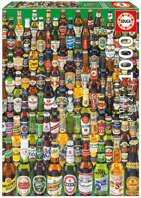 Jigsaw Puzzle - Beers (#12736) - 1000 Pieces Educa