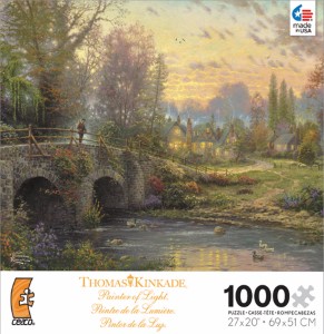 Thomas Kinkade Jigsaw Puzzle - Cobblestone Evening - 1000 Pieces Ceaco