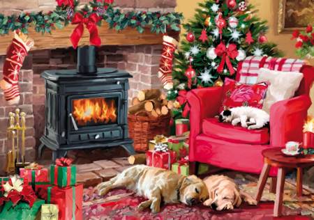 Wooden Jigsaw Puzzle - Cosy Christmas (#690401) - 500 Wentworth