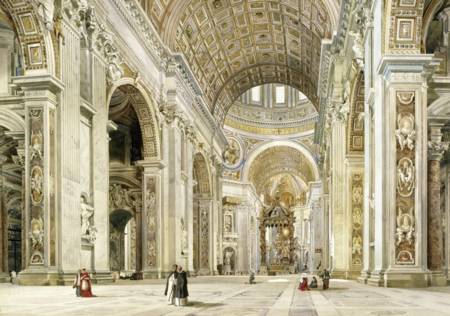 Wooden Jigsaw Puzzle - Interior, St. Peter`s Rome (#3202) - 1000 Wentworth