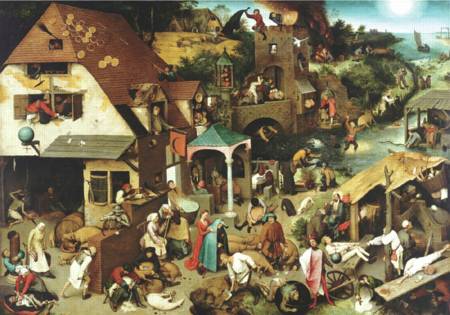 Wooden Jigsaw Puzzle - Netherlandish Proverbs (RMN225) - 500 Pieces