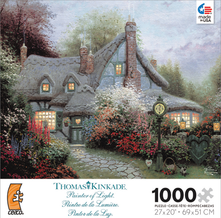 Thomas Kinkade Jigsaw Puzzle - Sweetheart Cottage - 1000 Pieces Ceaco