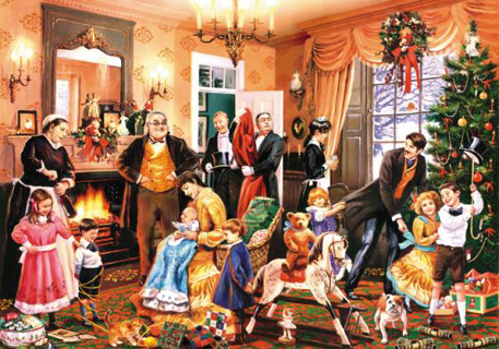 Wooden Jigsaw Puzzle - Victorian Christmas - 1000 Pieces Wentworth