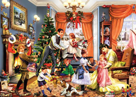 wooden jigsaw puzzle victorian playroom 1000 pieces christmas puzzles ravensburger