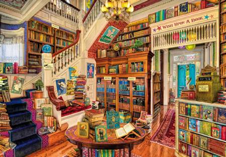 Wooden Jigsaw Puzzle - Wish Upon a Bookshop (782813) - 250 Pieces