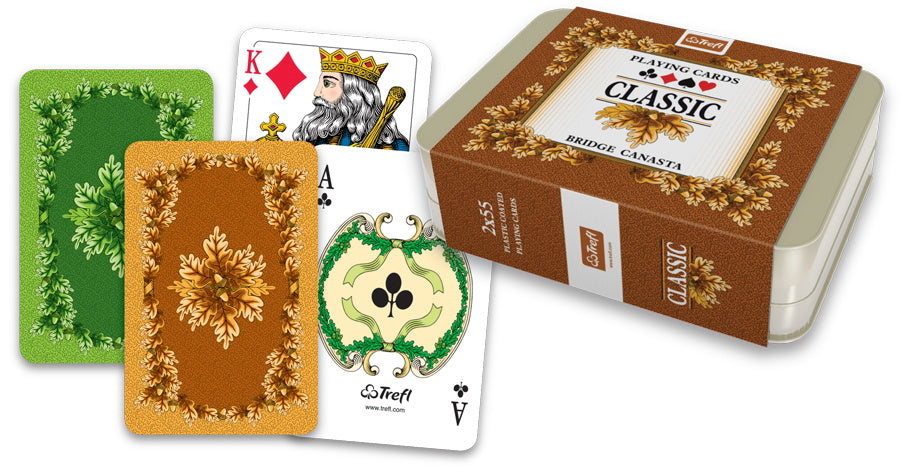 Playing Cards - Classic Amber in Metal Tin (Trefl)