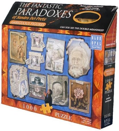 Ambiguous Figures β 1000 Piece Puzzle (Blue Opal)