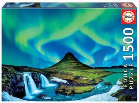 Jigsaw Puzzle - Aurora Borealis Islands (19041) - 1500 Pieces Educa