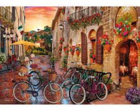 Wooden Jigsaw Puzzle - Biking In Tuscany - 250 Pieces