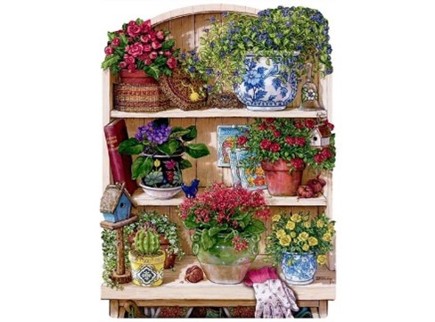 Wooden Jigsaw Puzzle - Flower Cupboard (940106)  - 250 Pieces Wentworth