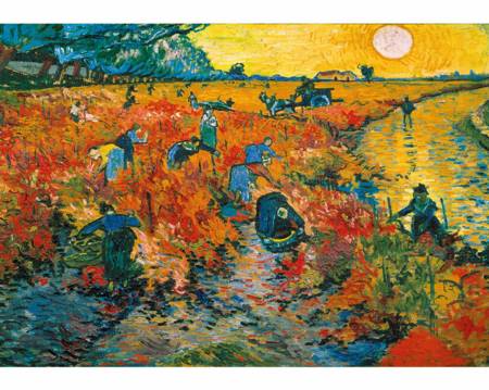 Wooden Jigsaw Puzzle - Red Vineyard At Arles 500 Pieces Wentworth