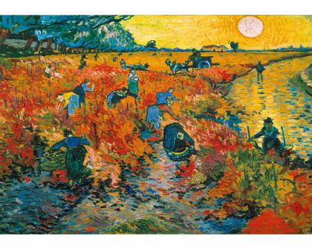 Wooden Jigsaw Puzzle - Red Vineyard At Arles 250 Pieces Wentworth