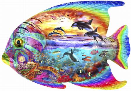 Wooden Jigsaw Puzzle - Aquatic Fanatic (#711106) - 250 Pieces