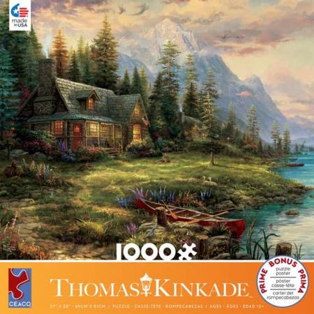 Ceaco Thomas Kinkade The Valley of Peace Jigsaw Puzzle 1000 Piece for sale online