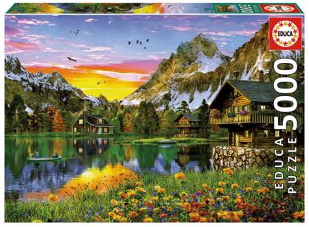 Jigsaw Puzzle - Alpine Lake (17678) - 5000 Pieces Educa