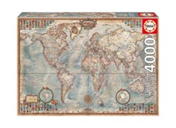 Jigsaw Puzzle - Antique World Map  - 4000 Pieces Educa