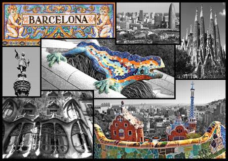 Jigsaw Puzzle - Barcelona - Collage (37169)
