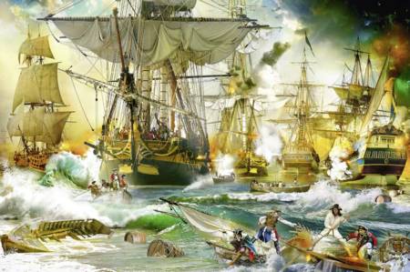 Jigsaw Puzzle - Battle on the High Seas - 5000 Pieces Ravensburger