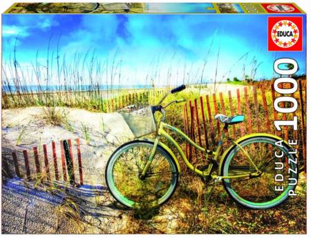 Jigsaw Puzzle - Bike in the Dunes (#17657) - 1000 Pieces Educa