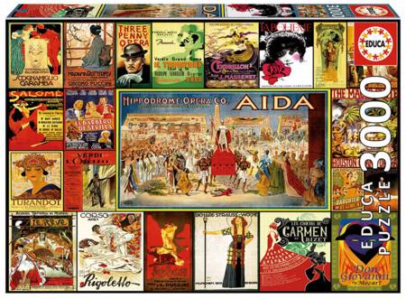 Jigsaw Puzzle - Collage of Operas (#17676) - 3000 Pieces Educa