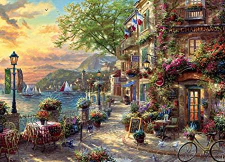 Thomas Kinkade Jigsaw Puzzle - French Riviera (3310-72) - 1000 Pieces Ceaco