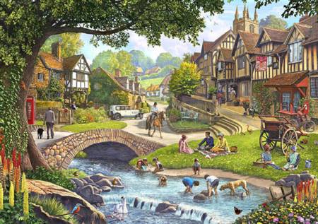 Wooden Jigsaw Puzzle - Full Stream Ahead (780308) - 500 Pieces