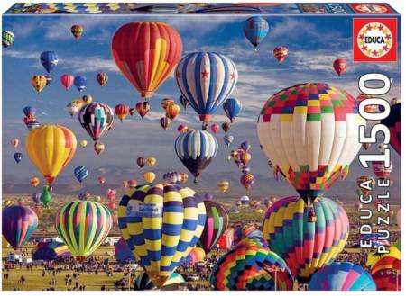 Jigsaw Puzzle -  Hot Air Balloons (#17977) - 1500 Pieces Educa