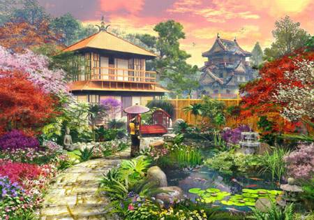 Wooden Jigsaw Puzzle - Japanese Garden (762205) - 250 Pieces