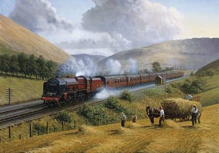 Wooden Jigsaw Puzzle - LMS The Royal Scot (722709) - 250 Pieces Wentworth