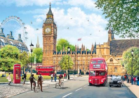 Wooden Jigsaw Puzzle - London House of Parliament (881705) - 500 Pieces