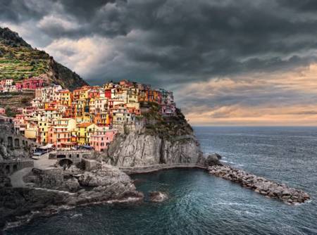 Jigsaw Puzzle - Manarola (#35021) - 500 Pieces Clementoni