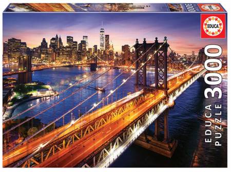 Jigsaw Puzzle - Manhattan at Dusk (18508) - 3000 Pieces Educa