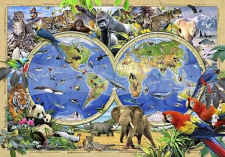 Wooden Jigsaw Puzzle - Rare and Endangered (802206) - 250 Pieces Wentworth