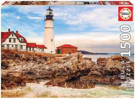 Jigsaw Puzzle - Rocky Lighthouse (17978) - 1500 Pieces Educa