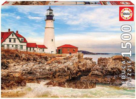 Jigsaw Puzzle - Rocky Lighthouse (17978) - 1500 Pieces Educa