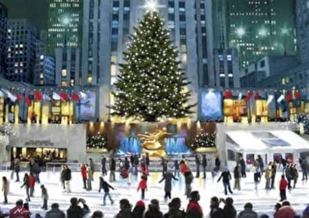 Wooden Jigsaw Puzzle - Skating at Rockefeller Center (812505) - 250 Pieces Wentworth