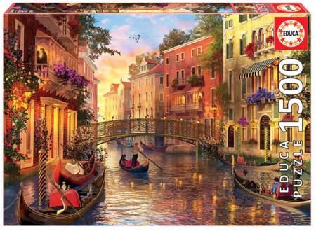 Jigsaw Puzzle - Sunset in Venice (17124) - 1500 Pieces Educa