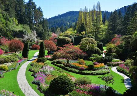 Wooden Jigsaw Puzzle - The Buchart Gardens (821705) - 250 Pieces