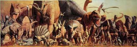 Jigsaw Puzzle - The Dinosaurs (Panoramic) (#2802N25006) - 1000 Ricordi