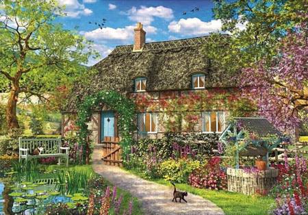 Wooden Jigsaw Puzzle - The Old Cottage (831502) - 250 Pieces Wentworth