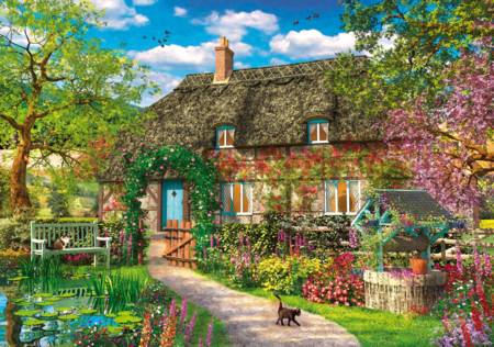 Wooden Jigsaw Puzzle - The Old Cottage (831502) - 250 Pieces Wentworth