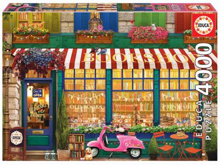 Jigsaw Puzzle - Vintage Bookshop (18582) - 4000 Pieces Educa