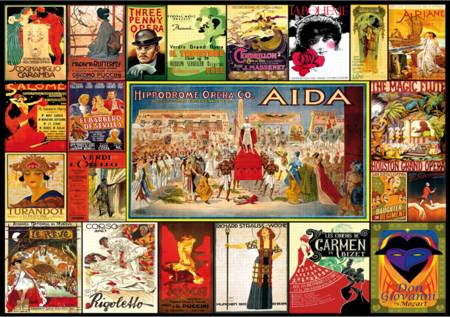 Wooden Jigsaw Puzzle - Vintage Opera Posters (#722113) - 1000 Pieces