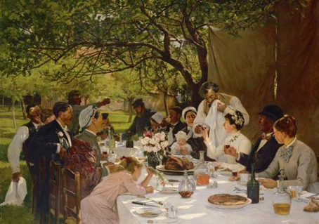 Wooden Jigsaw Puzzle - Wedding Meal at Yport - 500 Pieces