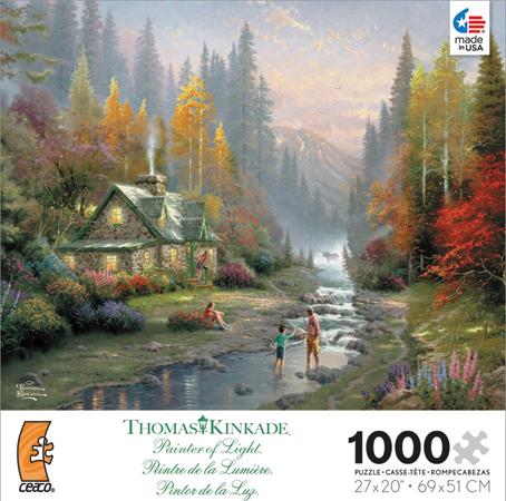 Ceaco Thomas Kinkade The Valley of Peace Jigsaw Puzzle 1000 Piece for sale online