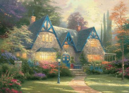 Thomas Kinkade Jigsaw Puzzle - Windsor Manor (3310-77) - 1000 Pieces Ceaco